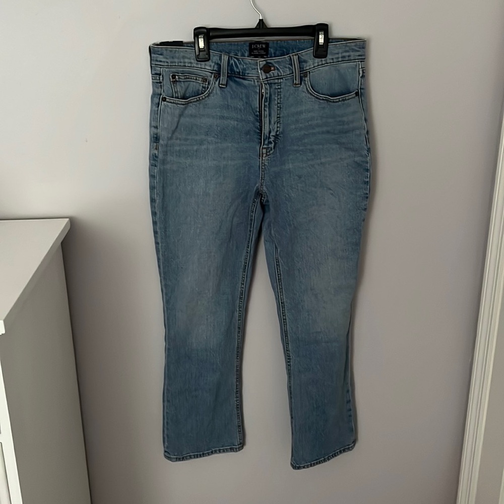 JCrew mid rise flare Crop jeans *NWT